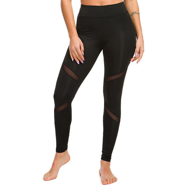 RUIVE Women’s Leggings High Waist Yoga Pants Pattern Print Elastic Workout Running Lady Sport Gym Trouser 